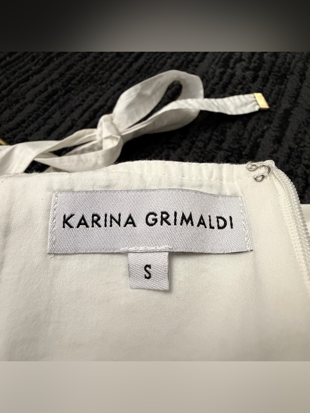 Karina Grimaldi Rio Corset Broderie Anglaise Tie Strap Maxi Dress - Picture 6 of 7